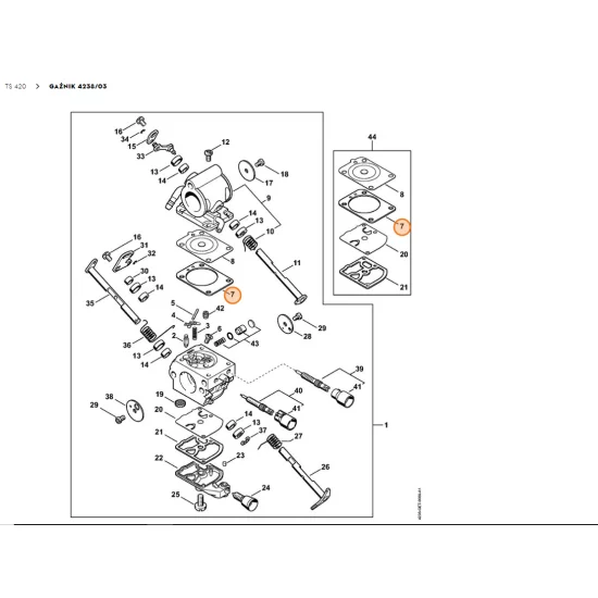 STIHL Zwykle uszczelnienia 4238 129 0901